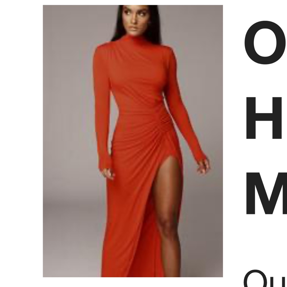 JLUXLABEL ORANGE MARTYNA DRESS
